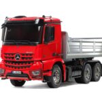 Tamiya 56361 1/14 RC Mercedes-Benz Arocs 3348 6x4 Tipper Truck Red Cab & Silver Bed Edition