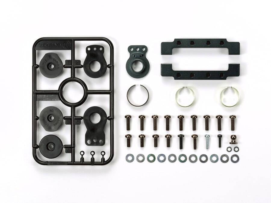 Tamiya 56537 Aluminum Dual Servo Mount & Hi-Torque Servo Saver for Tractor Truck：圖片 1