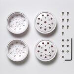 Tamiya 56542 RC Truck Rear Wheels (22mm Width) White