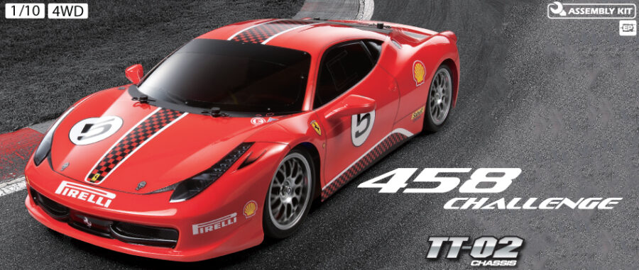 Tamiya 58560 1/10 RC Ferrari 458 Challenge - TT02：圖片 1