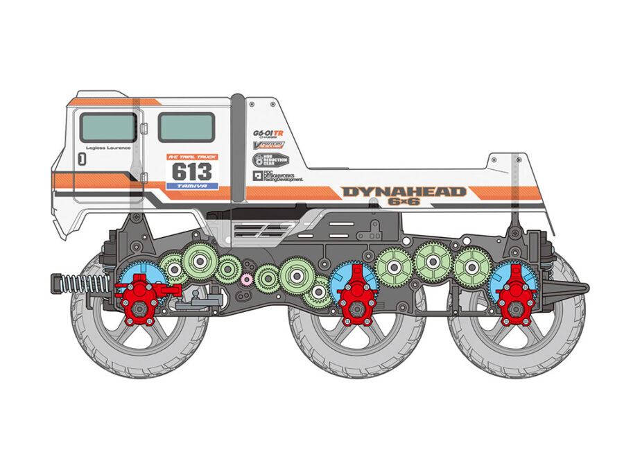 Tamiya 58660 1/18 R/C Dynahead 6x6 (G6-01TR)：圖片 8
