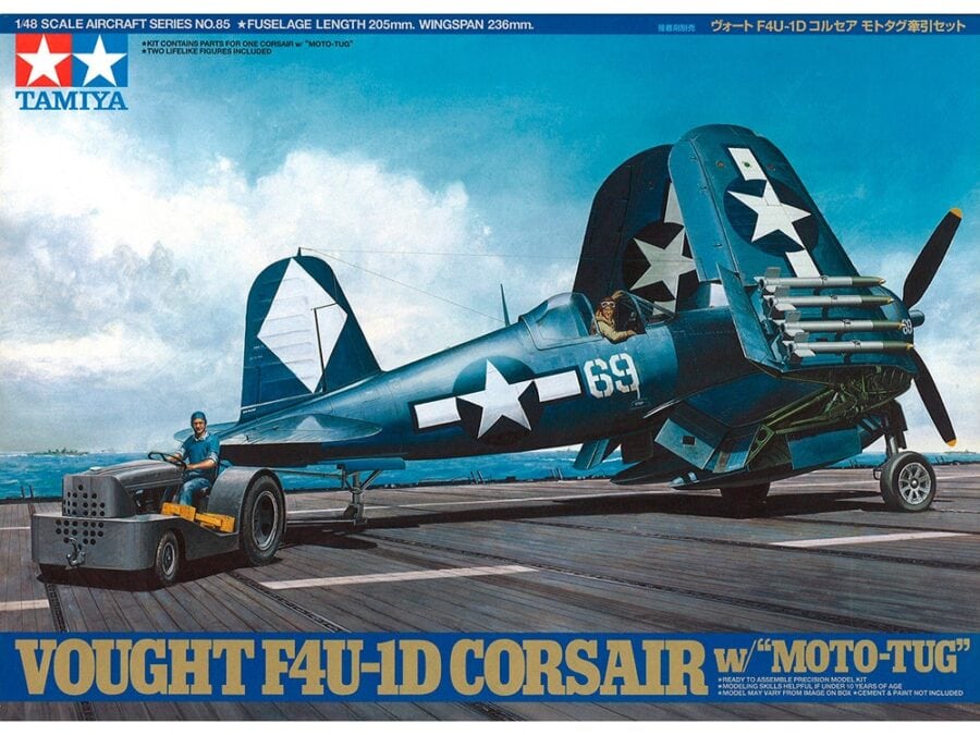 Tamiya 61085 1/48 Vought F4U-1D Corsair w/"Moto-Tug"：圖片 2