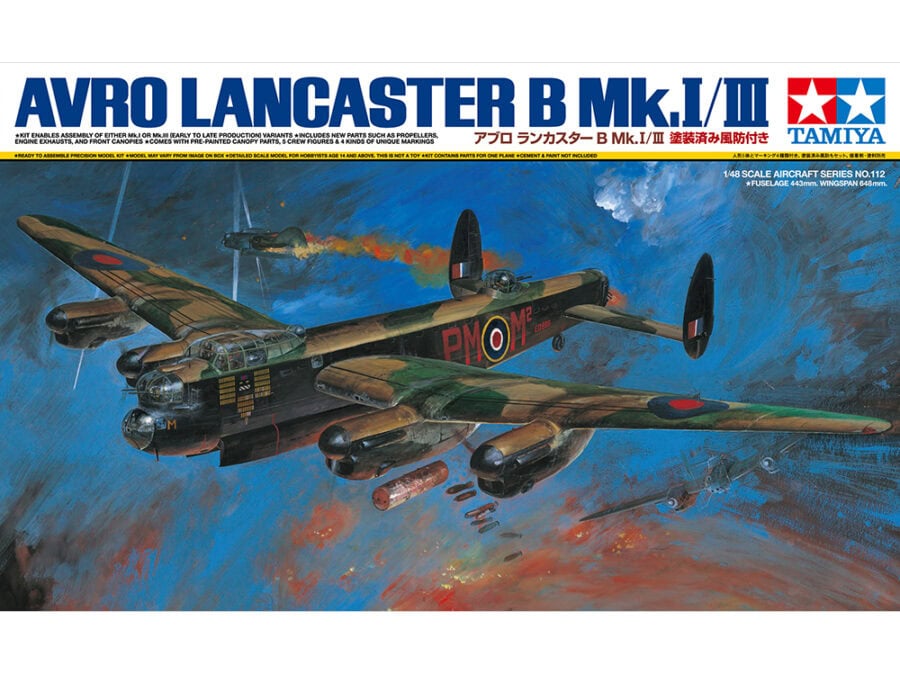 Tamiya 61111 1/48 Avro Lancaster B Mk.III Special "Dambuster" / B Mk.I Special "Grand Slam Bomber"：圖片 2