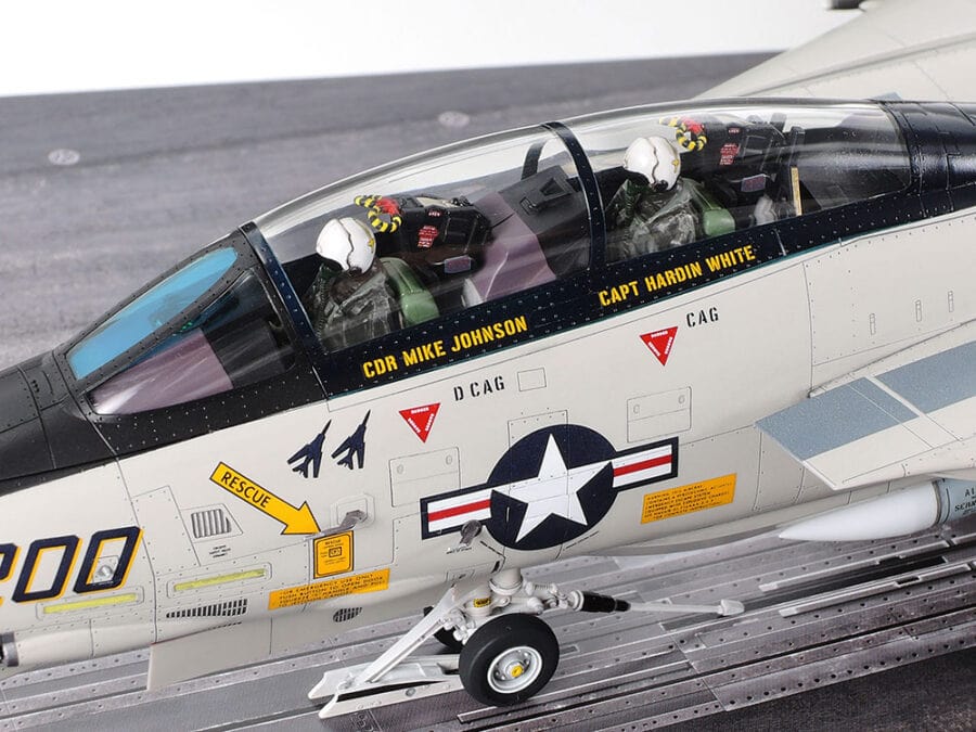 Tamiya 61122 1/48 Grumman F-14A Tomcat (Late Model) Carrier Launch Set：圖片 18
