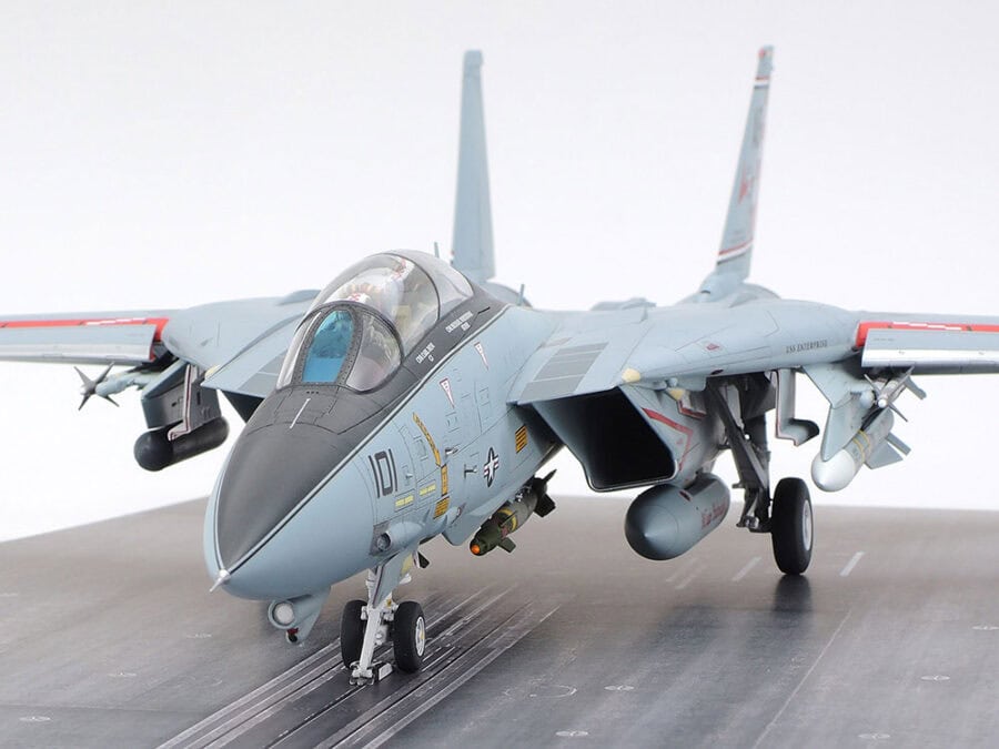 Tamiya 61122 1/48 Grumman F-14A Tomcat (Late Model) Carrier Launch Set：圖片 8