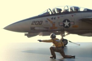 Tamiya 61122 1/48 Grumman F-14A Tomcat (Late Model) Carrier Launch Set：圖片 11