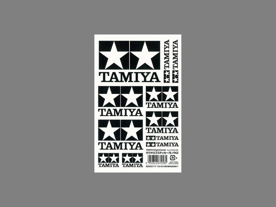 Tamiya 67258 Tamiya Logo Sticker (White)：圖片 1