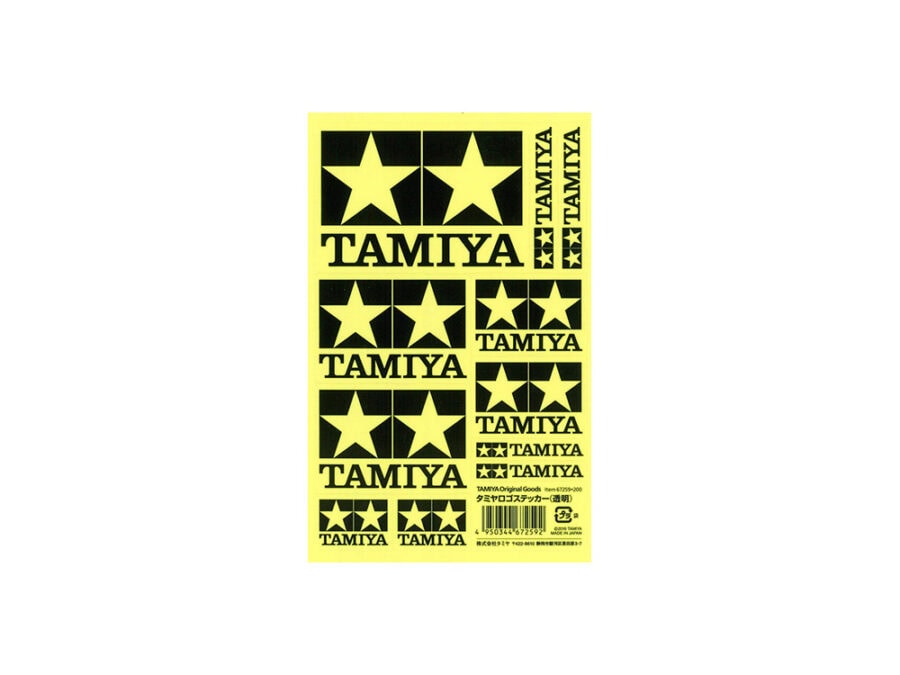 Tamiya 67259 Tamiya Logo Sticker (Clear)：圖片 1
