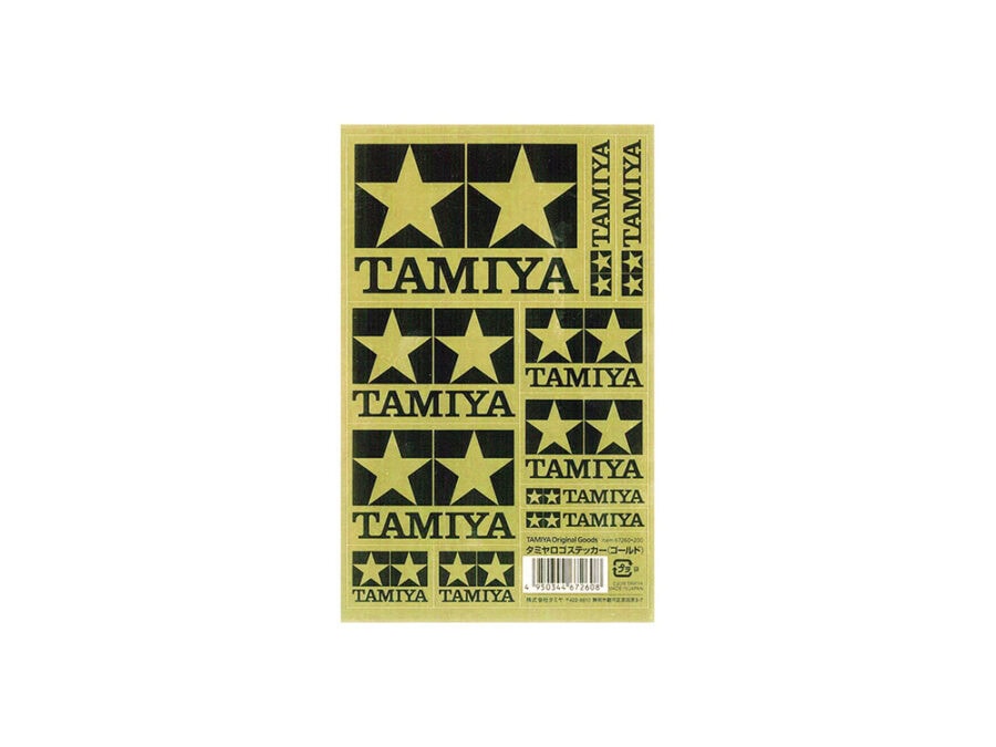 Tamiya 67260 Tamiya Logo Sticker (Gold)：圖片 1