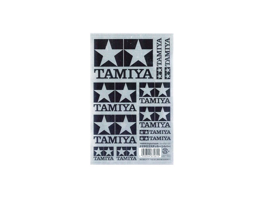 Tamiya 67261 Tamiya Logo Sticker (Silver)：圖片 1