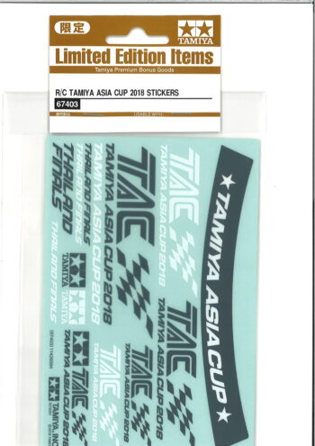 Tamiya 67403 R/C Tamiya Asia Cup 2018 Stickers：圖片 2