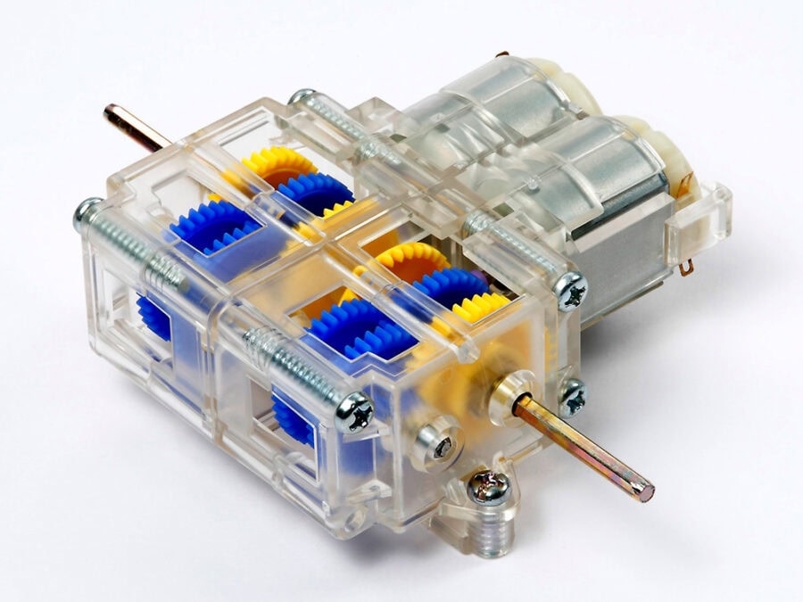 Tamiya 69912 Double Gearbox (Left/Right Independent 4-Speed, Clear)：圖片 1