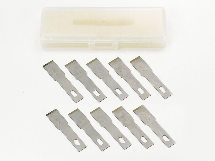 Tamiya 74101 Modeler's Knife PRO Replacement Blade (Chisel, 10pcs.)：圖片 1
