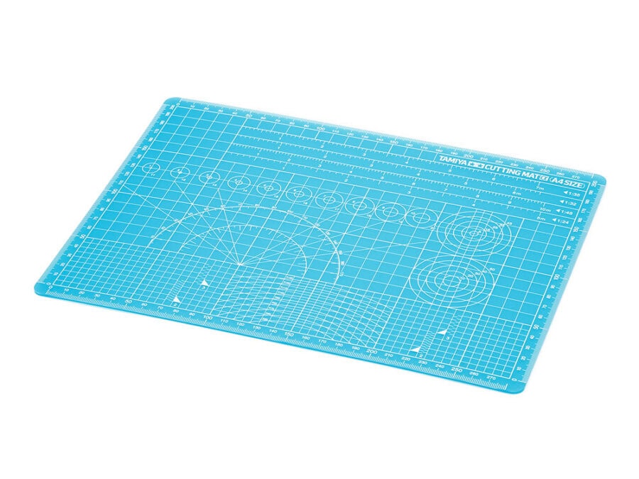 Tamiya 74149      Cutting Mat £ (A4/Blue)：圖片 1