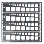 Tamiya 74156 Modeling template (square 1-10mm)