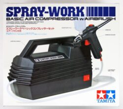 Tamiya 74520 Spray-Work Basic Air Compressor w/Airbrush：圖片 2