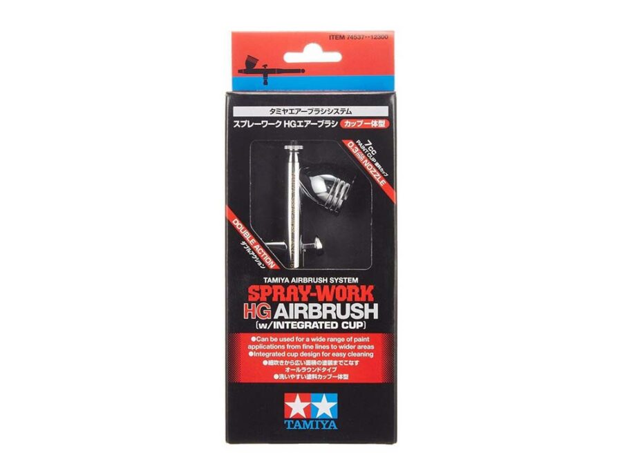 Tamiya 74537 Spray-Work HG Airbrush w/Integrated Cup：圖片 1