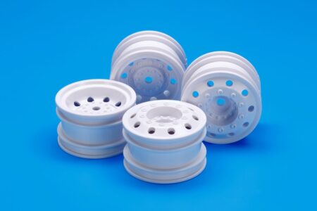 Tamiya 54964 On-Road Racing Truck Wheels (F&R/2pcs. each) (White)