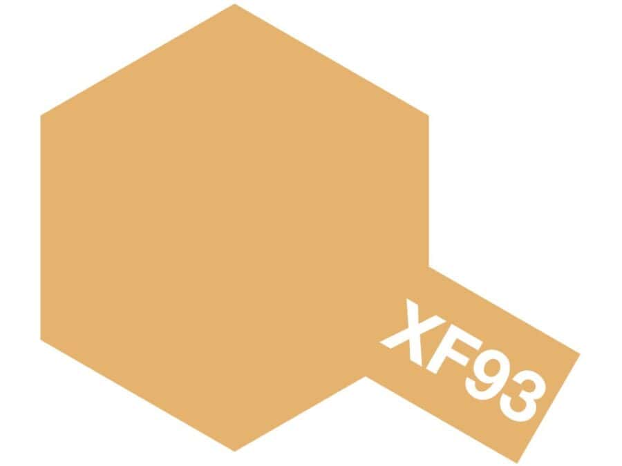 Tamiya 81793 Acrylic Paint Mini XF-93 Light Brown (DAK 1942)：圖片 1