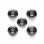Tamiya 84083 4mm Alu. Flange Nut Blk *5