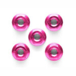 Tamiya 84084 4mm Alu. Flange Nut Pink *5