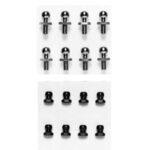 Tamiya 84397 RC 5mm Aluminum Connector/Nut 8pcs (Black)