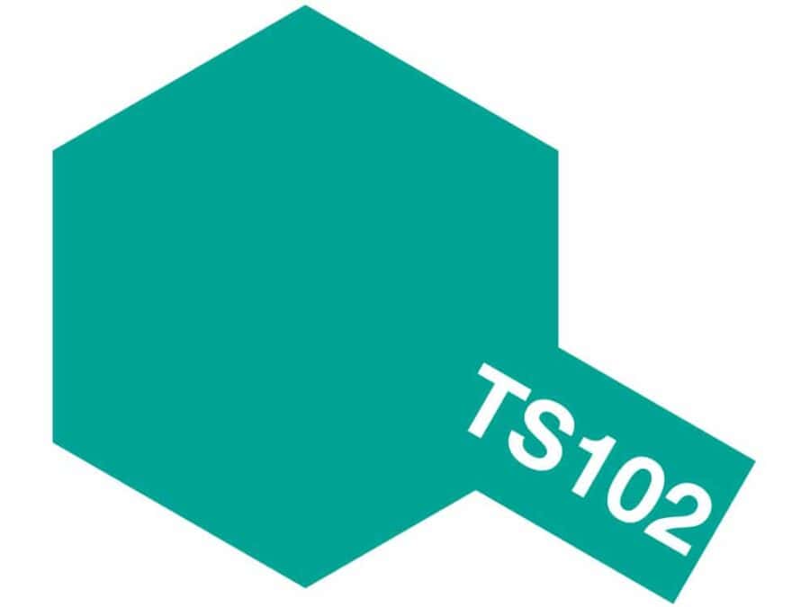 Tamiya 85102 Tamiya Color Spray TS-102 Cobalt Green：圖片 1
