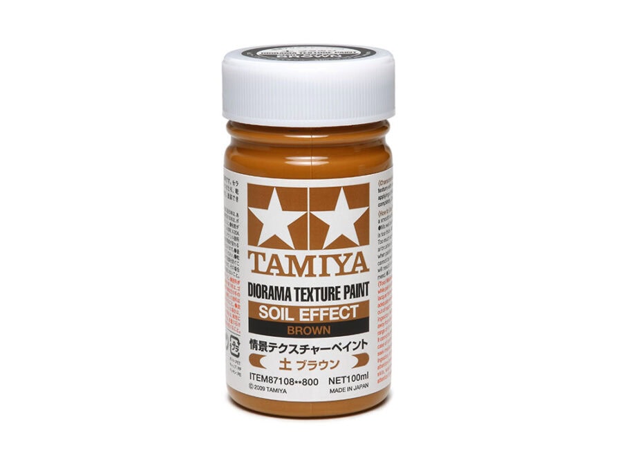 Tamiya 87108 Diorama Texture Paint (Soil Effect, Brown) (100ml)：圖片 1