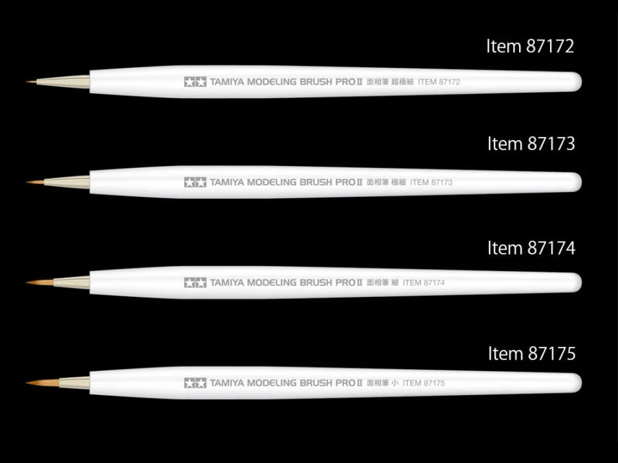 Tamiya 87172 Tamiya Modeling Brush PRO II Pointed Brush (Ultra Fine)：圖片 2