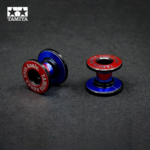 Tamiya 92431 Lightweight Double Aluminium Rollers 13-12mm Black TKC 25th Anniversary Special