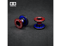 Tamiya 92431 Lightweight Double Aluminium Rollers 13-12mm Black TKC 25th Anniversary Special