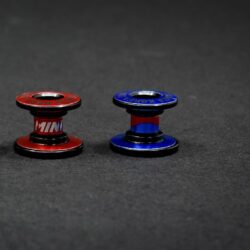 Tamiya 92431 Lightweight Double Aluminium Rollers 13-12mm Black TKC 25th Anniversary Special：圖片 3