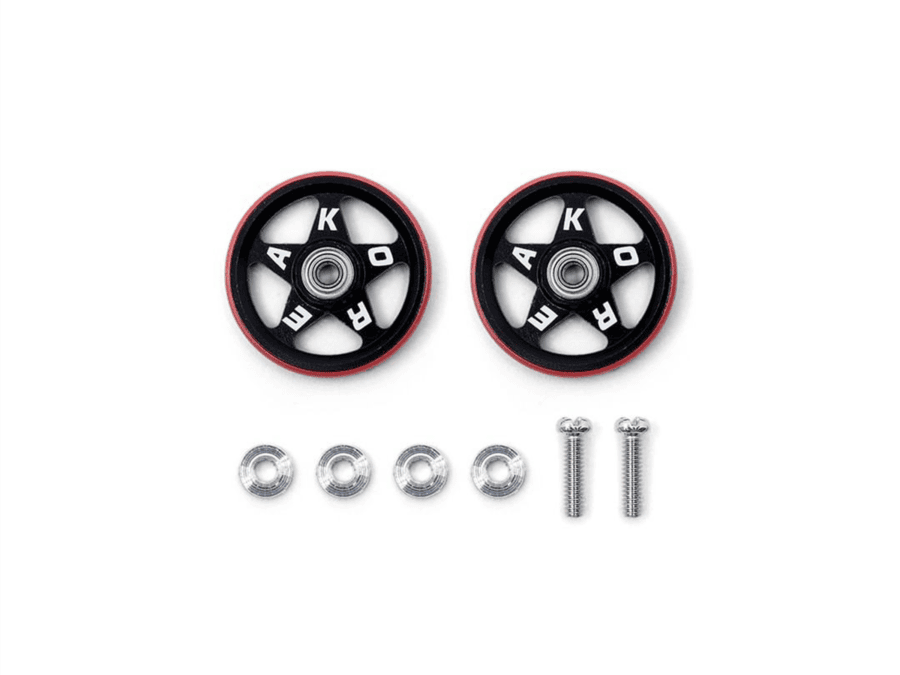 Tamiya 92434 19mm Plastic Ring Aluminium Roller (5-Spoke) TKC 25TH Anniversary Special Version：圖片 2