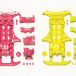 Tamiya 94838 VS Flourescent-Color Chassis Set (Pink, Yellow)