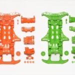 Tamiya 94839 VS Fluorescent-Color Chassis Set (Orange,Green)