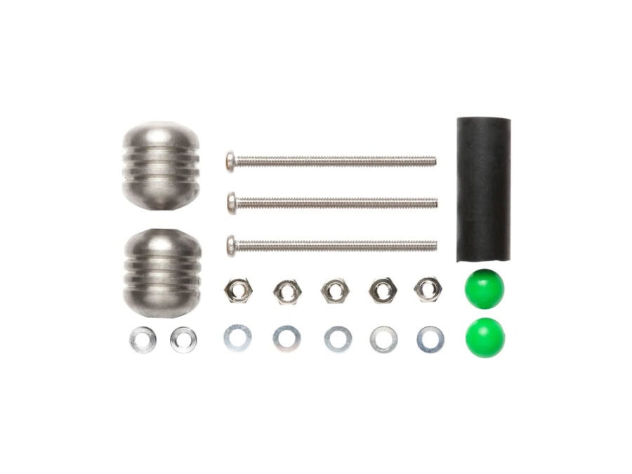 Tamiya 94842 Mini 4WD Mass Damper Set (Heavy/Silver)：圖片 1