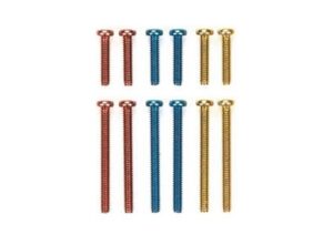 Tamiya 94940 1/32 Mini 4WD Stainless Steel Screw Set (3 colors/10mm,20mm)