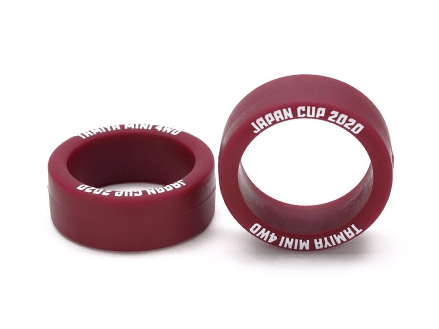 Tamiya 95140 Low Friction Small Dia. Low Profile Tire (Maroon, 2pcs.) Japan Cup 2020：圖片 1