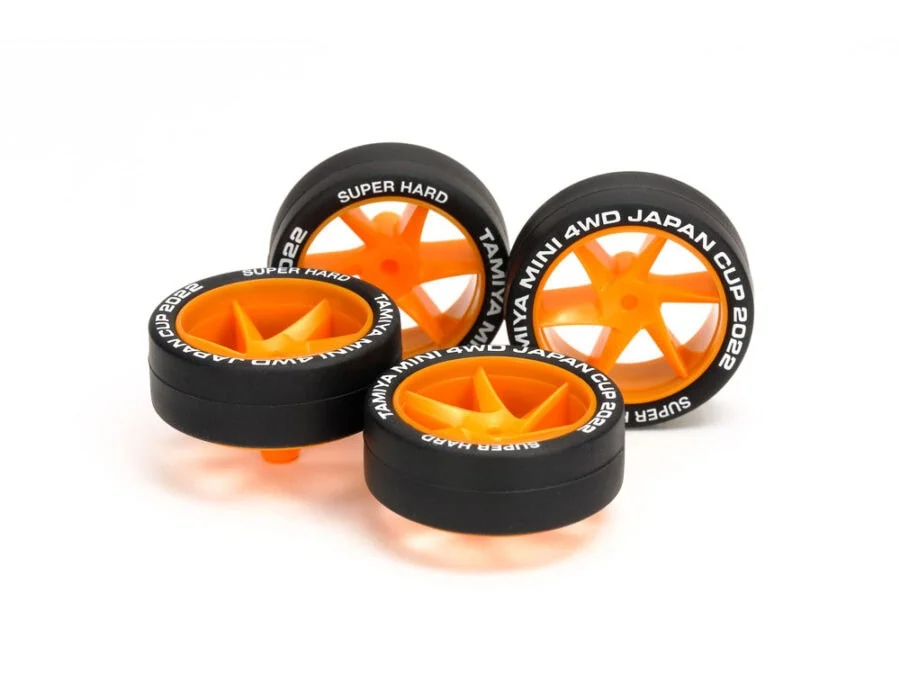Tamiya 95152 Super Hard Low Height Tires & Spiral Wheels J-CUP2022：圖片 1