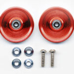 Tamiya 95237 HG 19mm Aluminum Ball-Race Rollers (Ringless/Red)