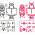 Tamiya 95235 1/32 Mini 4WD MS Chassis Set (Silver/Pink)