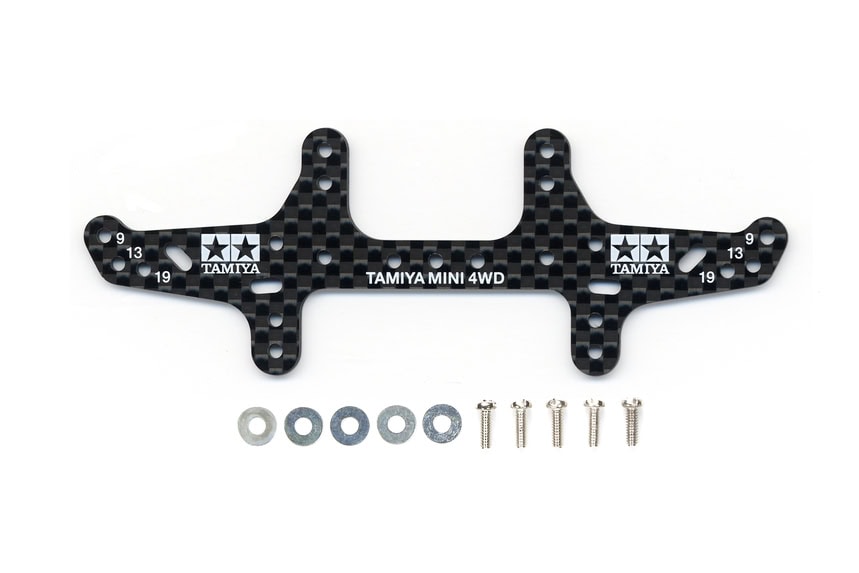 95260 Tamiya 95260 1/32 Mini 4WD HG Carbon Rear Multi Roller Setting Stay (1.5mm):圖片 1