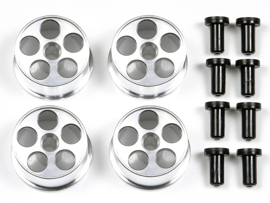 Tamiya 95276 1/32 Mini 4WD HG Aluminum Wheels for Low Profile Tires (4 Pcs.)：圖片 1