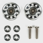 Tamiya 95301 1/32 Mini 4WD Lightweight 13mm Aluminum Ball-Race Rollers (Ringless)