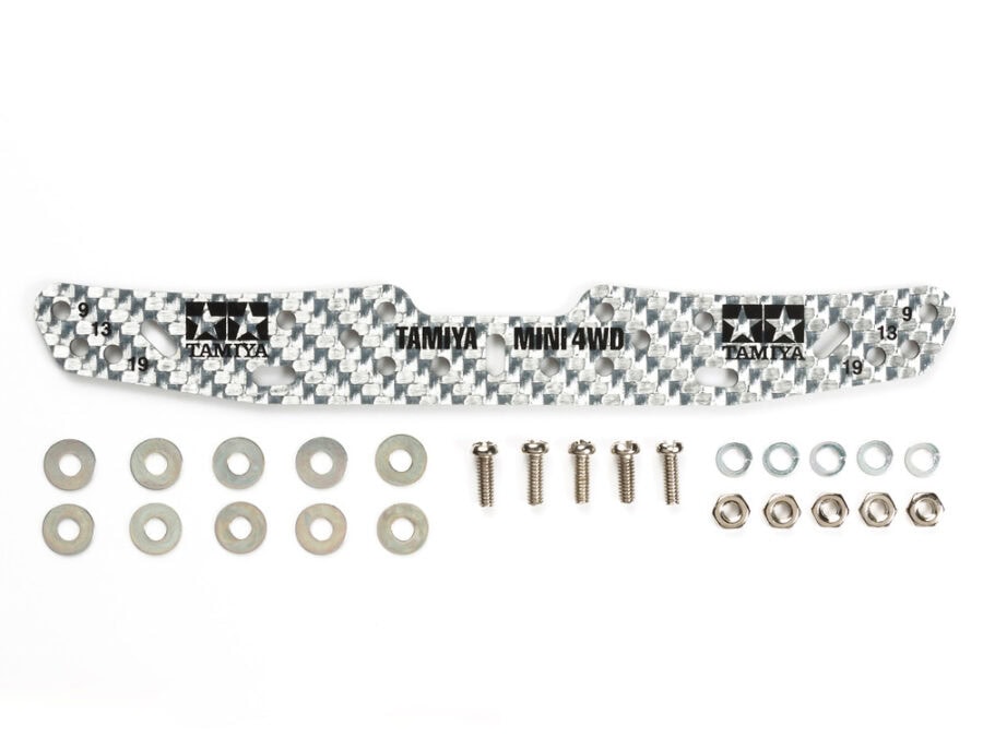 Tamiya 95305 HG Carbon Multi Roller Setting Stay (1.5mm/Silver)：圖片 1