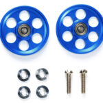 Tamiya 95315 1/32 Mini 4WD Product  HG Lightweight 19mm Aluminum Ball-Race Rollers (Ringless/Blue)