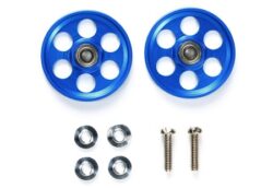 Tamiya 95315 1/32 Mini 4WD Product  HG Lightweight 19mm Aluminum Ball-Race Rollers (Ringless/Blue)