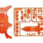 Tamiya 95320 1/32 Mini 4WD Product  MA Fluorescent-Color Chassis Set (Orange)