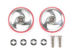 Tamiya 95326 1/32 Mini 4WD 19mm Aluminum Roller w/Plastic Rings (Red)