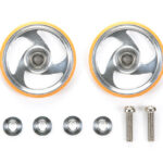 Tamiya 95328 1/32 Mini 4WD 19mm Aluminum Rollers w/Plastic Rings (Orange)